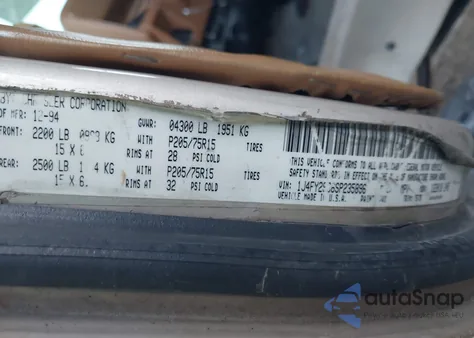 1995 Jeep Wrangler / Yj Se z USA, uszkodzony, nr VIN 1J4FY29S6SP235896